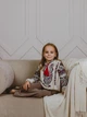 Вышиванка детская для девочки хлопковая 128 см Бежевая (Девушка сказка бежева 128) - изображение 2