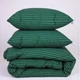 Набор MirSon №1036 СоІог Fun Line Одеяло летнее Евро 200х220 см 17-0612 Stripe Emerald Шерсть + Две подушки 50x70 см (2200010879933) - изображение 4