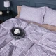 Простынь на резинке MirSon 200x200+25 см 00-4 Geometry Beige поплин (2200009703171) - изображение 2