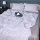Простынь на резинке MirSon 100x200+25 см 00-6 Geometry Grey поплин (2200009705618) - изображение 1