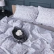 Простынь на резинке MirSon 180x190+25 см 00-6 Geometry Grey поплин (2200009705700) - изображение 2