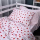 Простынь на резинке MirSon Poplin Line Kids 01 Little Hearts 150x200 см (2200009710711) - изображение 2