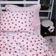 Простынь на резинке MirSon Poplin Line Kids 01 Little Hearts 140x190 см (2200009710681) - изображение 3