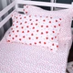 Простынь на резинке MirSon Poplin Line Kids 01 Little Hearts 200x220 см (2200009710773) - изображение 1