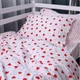 Простынь на резинке MirSon Poplin Line Kids 01 Little Hearts 180x200 см (2200009710759) - изображение 5