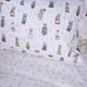 Простынь на резинке MirSon Poplin Line Kids 03 Animals 150x200 см (2200009713231) - изображение 2