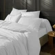 Простынь MirSon полуторная 150x220 см Soft Elegance №18-0000 White Микросатин (2200010915549) - изображение 2