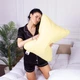 Подушка ортопедическая MirSon Стружка Memory №4013 Satin Stripe 30-0003 Intense Yellow WoMen 59х43х10 см (2200006422211) - изображение 1