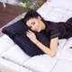 Подушка ортопедическая MirSon Стружка Memory №4104 Delicate satin 0848 Blue BlackMen 59х43х12 см (2200006423188) - изображение 2