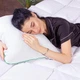 Подушка ортопедическая (стружка Memory) MirSon №4002 Green Nature Alberto WoMen 59х43х10 см (2200006422105) - изображение 3