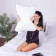 Подушка ортопедическая (стружка Memory) MirSon №4005 Steep Line Jojo WoMen 59х43х10 см (2200006422136) - изображение 1
