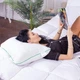 Подушка ортопедическая (стружка Memory) MirSon №4002 Green Nature Alberto WoMen 59х43х10 см (2200006422105) - изображение 4