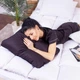 Подушка ортопедическая (стружка Memory) MirSon №4040 Delicate Satin 0055 Black Pearl WoMen 59х43х10 см (2200006422501) - изображение 4