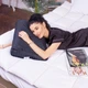 Подушка ортопедическая MirSon Стружка Memory №4253 Satin Stripe 30-0021 Dark Blue 58х40х10.5 см (2200006424727) - изображение 3