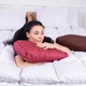 Подушка ортопедична MirSon Стружка Memory №4271 Delicate satin 0847 Tomato 58х40х10.5 см (2200006424925) - зображення 2