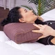 Подушка ортопедическая MirSon Стружка Memory №4183 Satin Stripe 30-0006 Dark Brown Kiddy 50х29х8 см (2200006423973) - изображение 2
