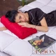 Подушка ортопедическая MirSon Стружка Memory №4194 Satin Stripe 30-0018 Red Kiddy 50х29х8 см (2200006424086) - изображение 3