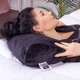 Подушка ортопедическая MirSon Стружка Memory №4223 28-0007 Black Velvet Kiddy 50х29х8 см (2200006424383) - изображение 3
