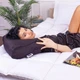Подушка ортопедическая (стружка Memory) MirSon №4152 Delicate Satin 0055 Black Pearl 49х32х10.5 см (2200006423669) - изображение 3