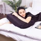 Подушка ортопедическая (стружка Memory) MirSon №4152 Delicate Satin 0055 Black Pearl 49х32х10.5 см (2200006423669) - изображение 4