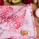 Полотенце вафельное Mirson №505 Waffle Red flowers 30х50 см (2200006723455) - изображение 3