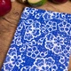 Рушник вафельний Mirson №512 Waffle Blue lace 45х90 см (2200006739791) - зображення 2