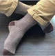 Носки с принтом цветные полосы высокие бесшовные дышащие качественные ORGANIC cotton черные JILL ANTONY 44-45 арт. 31012 - изображение 6