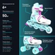 Роликовые коньки Neon Combo Skates Бирюзовый (Размер 30-33) nt09t4 - изображение 5