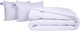 Набор MirSon №1123 СоІог Fun Line Одеяло зимнее Евро 200х220 см 17-0605 Stripe White Thinsulate + Две подушки 50x70 см (2200010875263) - изображение 1