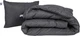 Набір MirSon №1081 Сolor Fun Line Ковдра зимова Полуторна 155х215 см 17-0611 Stripe Black Бавовна + Подушка 50x70 см (2200010877786) - зображення 1