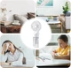 Ручной вентилятор - увлажнитель воздуха на аккумуляторе Humidifying Fan трехскоростной мини-вентилятор / мини-кондиционер с распылением воды, 15.7х6.8 см, белый (103943925) - изображение 6