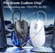 Проводная игровая мышь Inphic PG9 AI Design с RGB подсветкой, 12800 DPI, белая - изображение 6