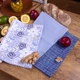 Набор полотенец рогожа-полупанама Mirson №642 - Blue kitchen 3 шт 30х50 см (2200006740827) - изображение 2