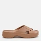 Женские шлепанцы для пляжа Crocs Cl Womens Cross Strap MCc 210840-2JJ 42-43 (W11) 27 см Milk Chocolate (198445122224) - изображение 1