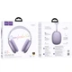 Бездротові накладні навушники HOCO W65 Happy BT headphones Purple - изображение 2