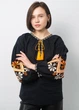 Вишитий жіночий Narodnyy Butik Київський каштан чорний бавовна 1049.1 48 - зображення 5