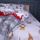 Простынь MirSon полуторная 150x220 см 17-0676 Holiday Magic Бязь (2200010215304) - изображение 1