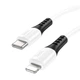 Кабель Type C - Lightning Hoco X82 Silicone charging data cable 1.0m white - зображення 1
