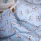 Простынь MirSon Бязь 20-0037 Cute blue zebra 150х220 см (2200010284270) - изображение 4
