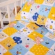 Простынь MirSon Бязь 20-0038 Cute animals 150х220 см (2200010284348) - изображение 1