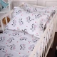 Простирадло MirSon Бязь 20-0040 Cute white zebra 110х160 см (2200010284478) - зображення 1