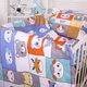 Простынь MirSon Бязь 20-0039 Zoo alphabet 150х220 см (2200010284416) - изображение 3