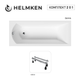 Ванна акриловая Helmken Vespera 170x70 см (G243030K59) комплект 2 в 1: прямоугольная ванна, ножки - изображение 12