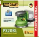 Акумуляторна ексцентрикова шліфмашина Procraft PX20BL (без акб та зп) (030252) - зображення 2