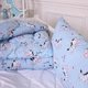 Набор детский для сна MirSon Kids Time антиаллергенный зимний 20-0037 Cute blue zebra 140x205 см Хлопок (2200009665486) - изображение 3