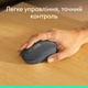 Мышь беспроводная Bluetooth компьютерная Logitech M196 Wireless Graphite (910-007459) - изображение 4
