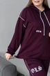 Спортивный костюм женский Olis-style Милена 52 Бордовый (ROZ6601061068) - изображение 3