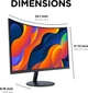 Монитор 27" KOORUI 27N5C Full HD VA 75 Гц Б/В - изображение 3