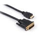 Кабель мультимедійний HDMI M to DVI M 3.0m 24+1pin Vinga (VCPHDMIDVI3) - изображение 1