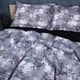Простынь на резинке MirSon 70x190+10 см 00-8 Black Flowers поплин (2200009708282) - изображение 4